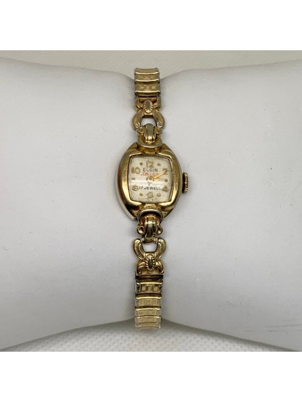 Vintage Elgin Women’s Starlite 17 jewels Watch mechanical wind up 6” works
